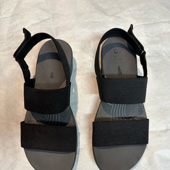 Clarks Navy Blue Sandals - Picture 5 of 12